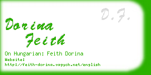 dorina feith business card